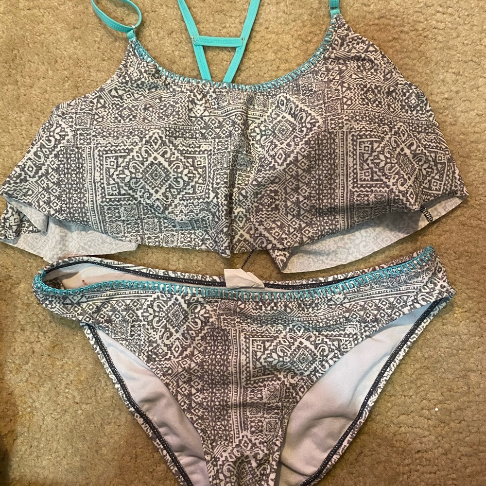 two piece bathing suit